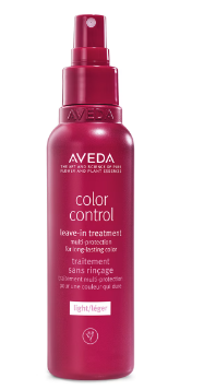 Red aveda color control leave-in treatment spray bottle. - Scott J Salons in New York, NY